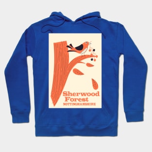 sherwood Forest Nottinghamshire travel poster Hoodie